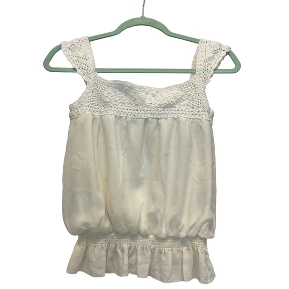 GUESS by Marciano’ Sleeveless Blouse w/ Crochet Straps - Picture 8 of 9